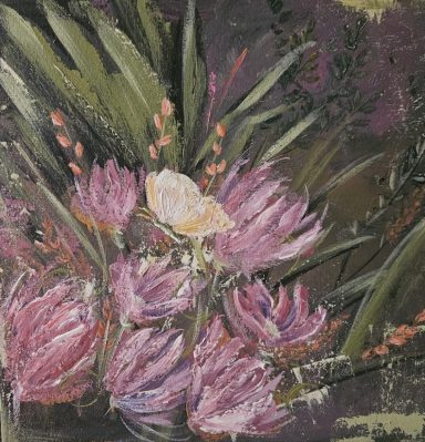 
Butterflies Favourite Flower - Acrylic Print, butterflies, flowers, garden, Abstract paintings
