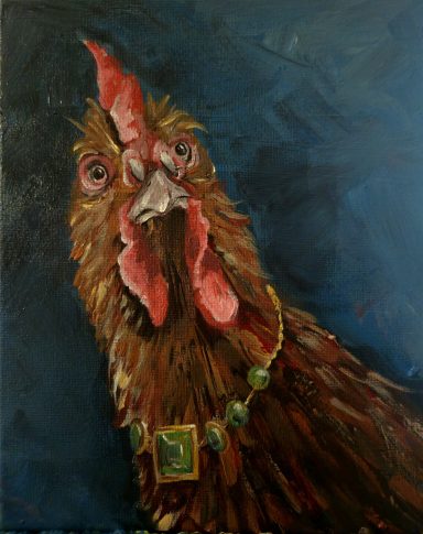 Chicks Love Bling Farm life, funny, fowl, rooster, chickens, fun art, rustic decor, wall art